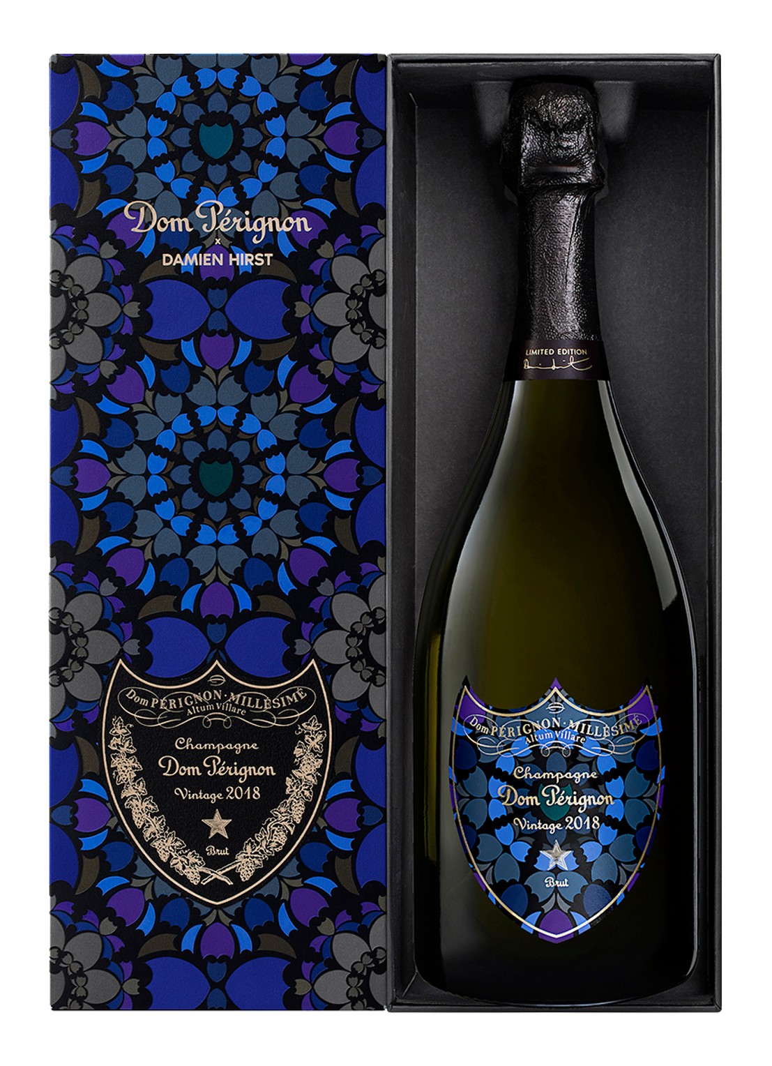 Dom Pérignon GB x Damien Hirst Vintage 2018 champagne 75 cl - achterkant 2 undefined