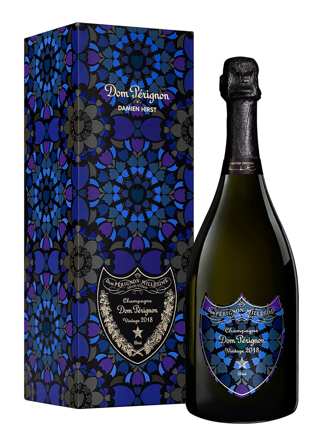 Dom Pérignon GB x Damien Hirst Vintage 2018 champagne 75 cl - voorkant 3 undefined