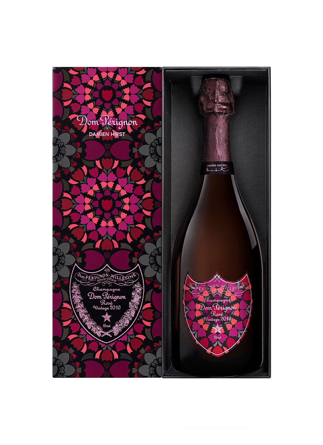 Dom Pérignon GB x Damien Hirst Vintage Rose 2010 champagne 75 cl - achterkant 2 undefined