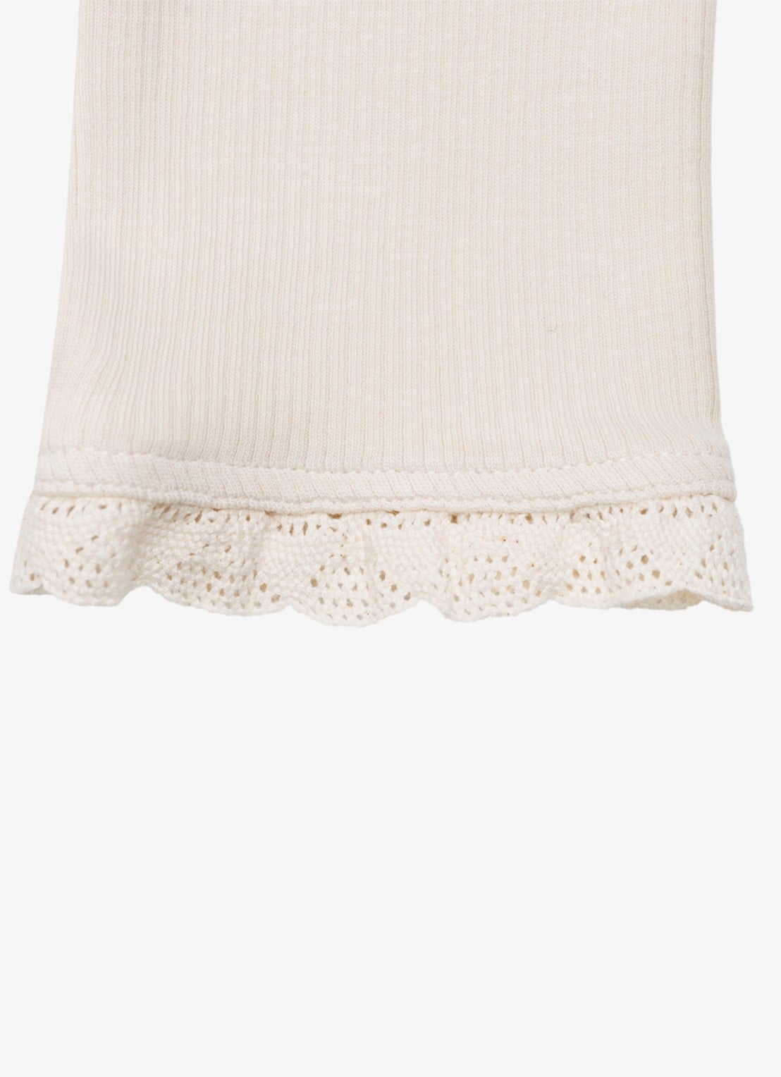 Donsje Amsterdam Affy legging in katoenblend - detail 6 beige