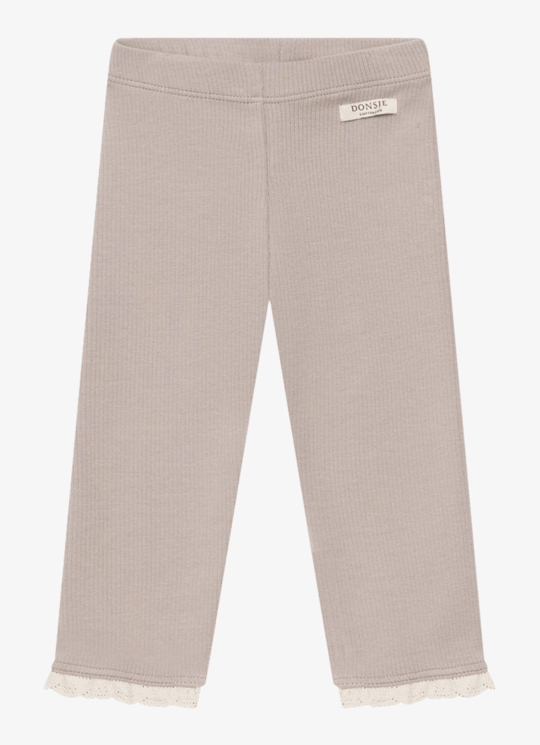 Donsje Amsterdam Affy legging met ribstructuur - voorkant 5 oudroze