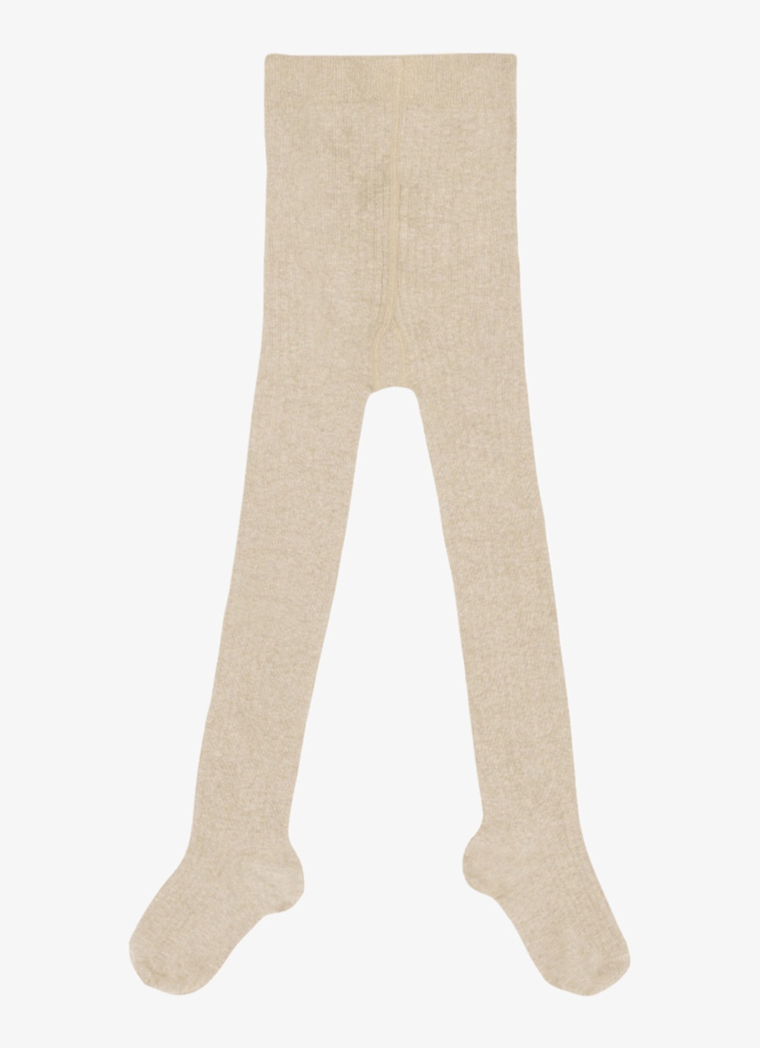 Donsje Amsterdam Aly ribgebreide maillot in katoenblend - voorkant 2 beige