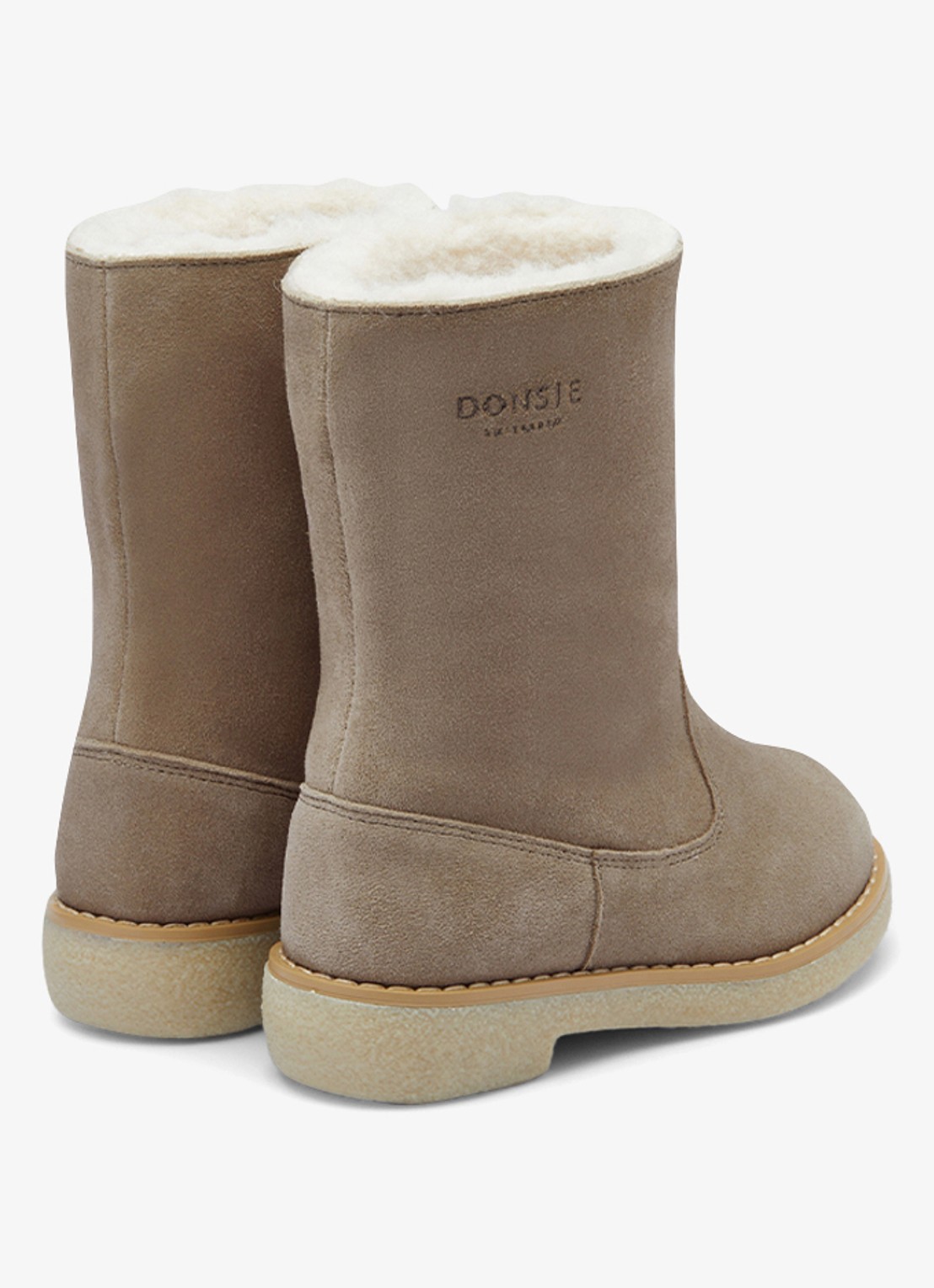 Donsje Amsterdam Aniq chelsea boot - achterkant 5 taupe