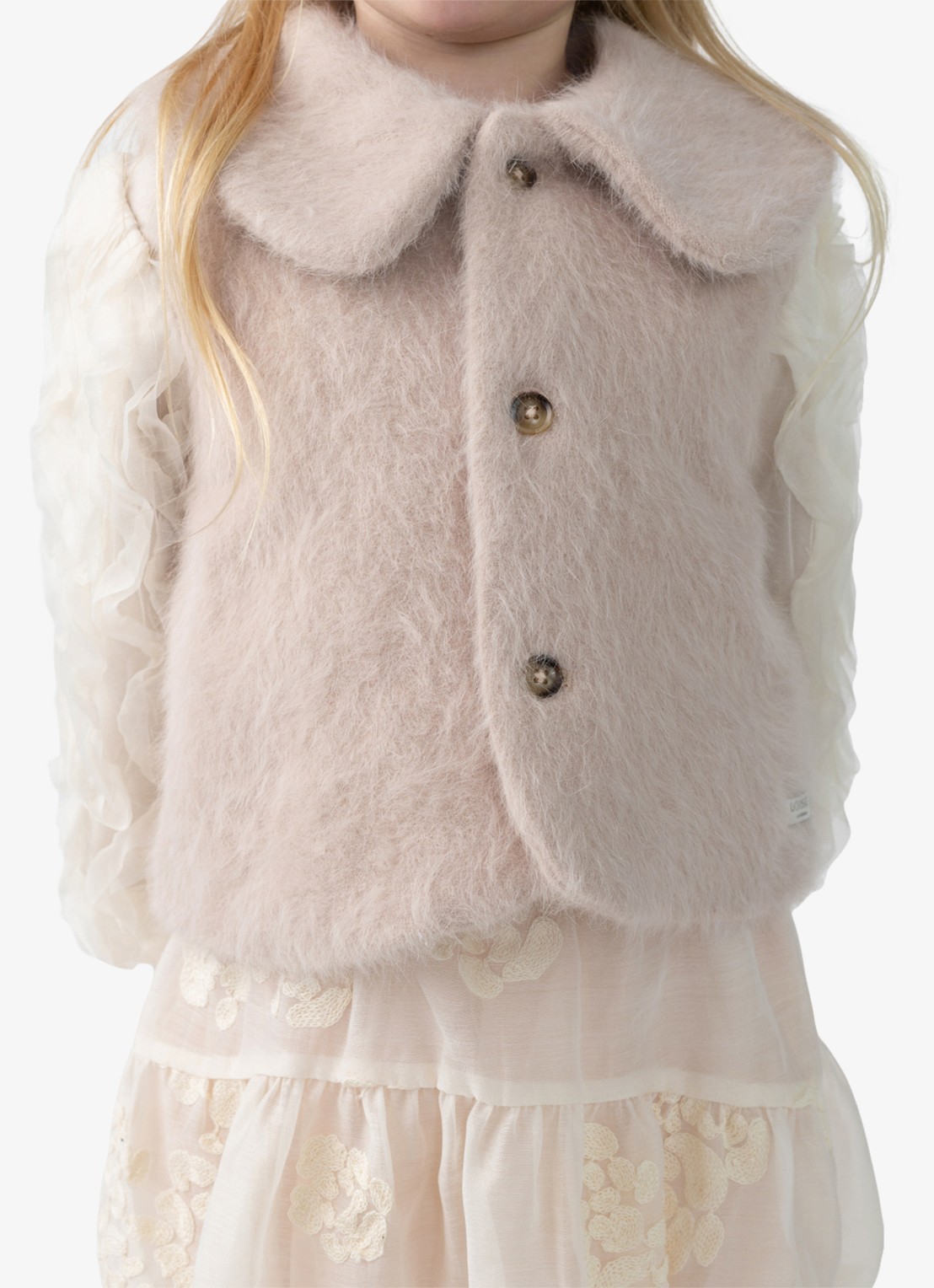 Donsje Amsterdam Anja gilet  - voorkant 5 roze