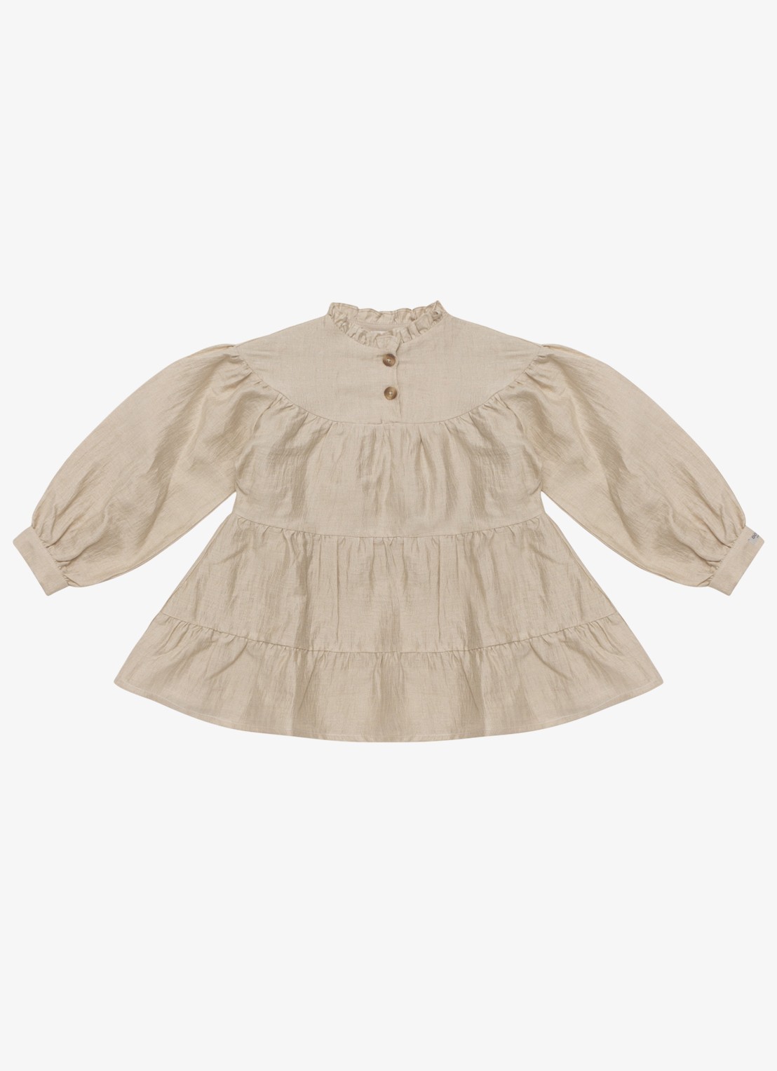 Donsje Amsterdam Aubrielle Dress - voorkant naturel