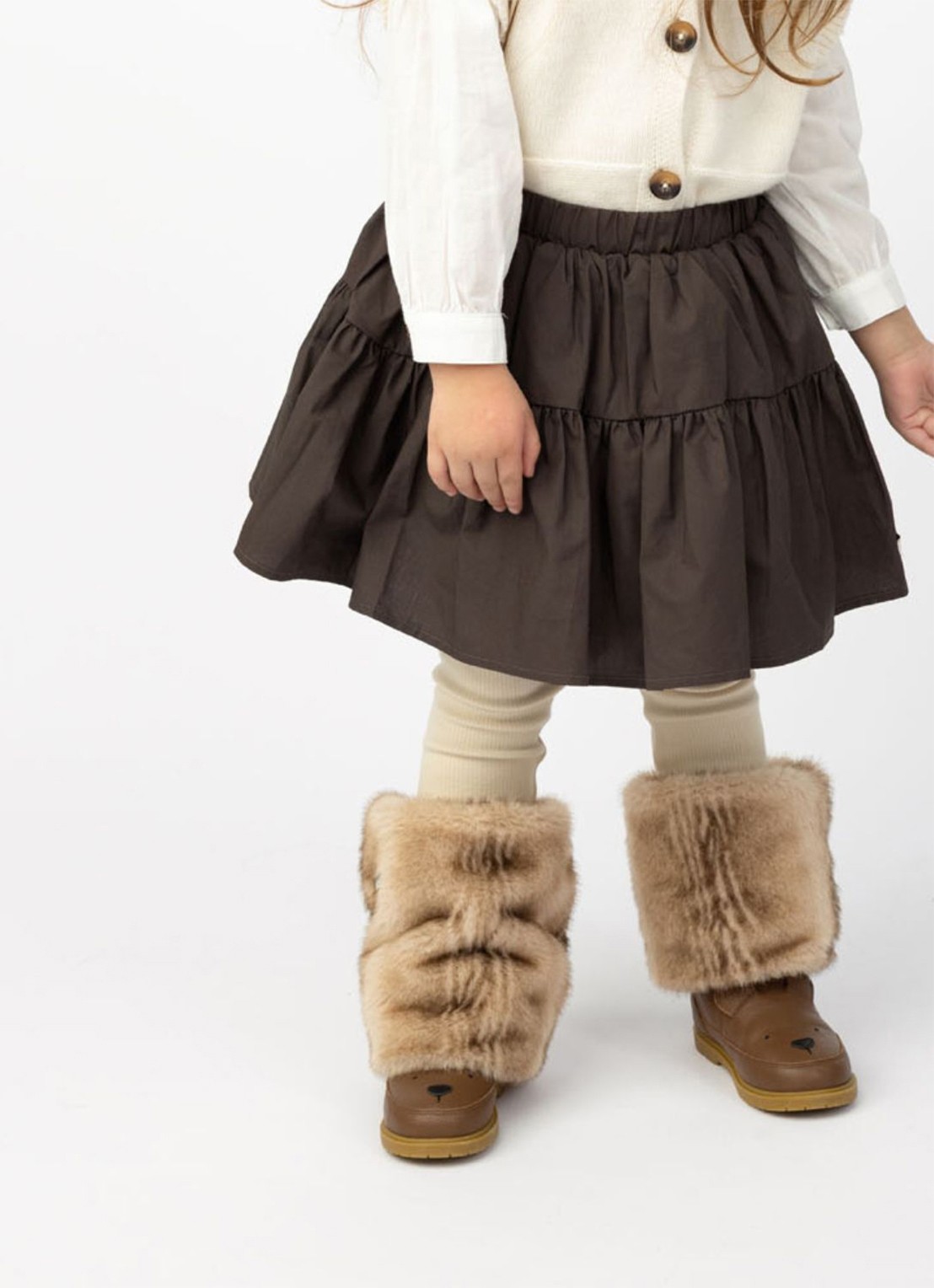 Donsje Amsterdam Azani Skirt - voorkant 2 camel