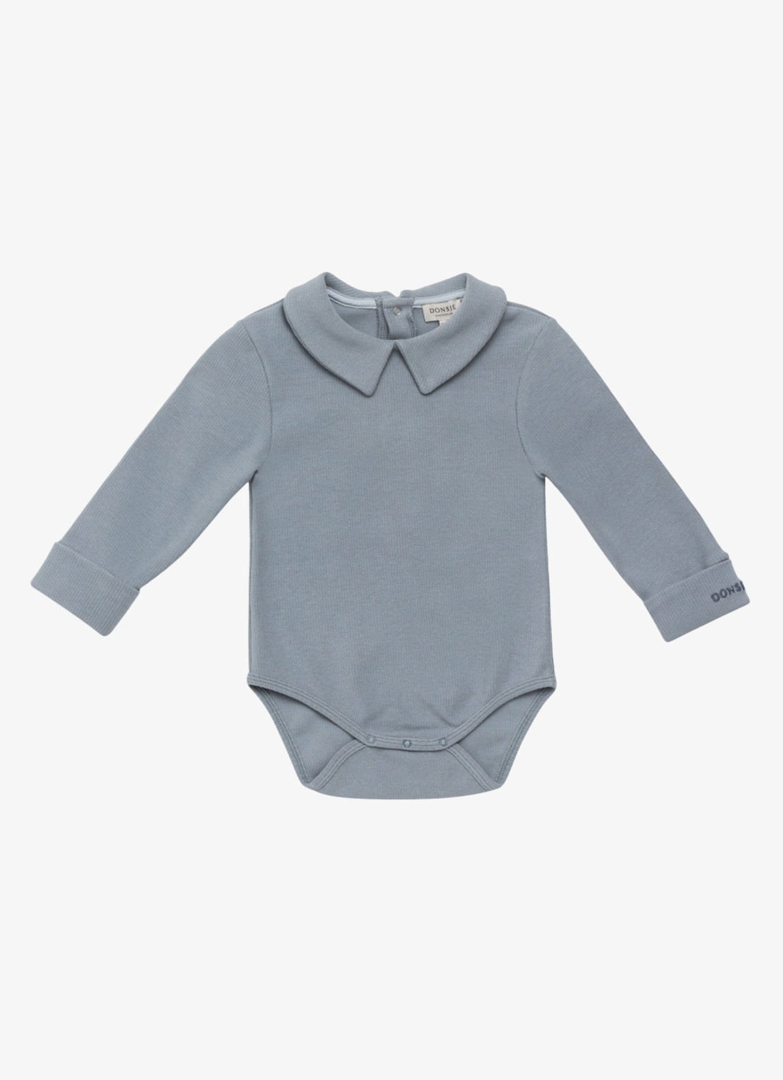 Donsje Amsterdam Bienkes romper in katoenblend - voorkant 4 blauw