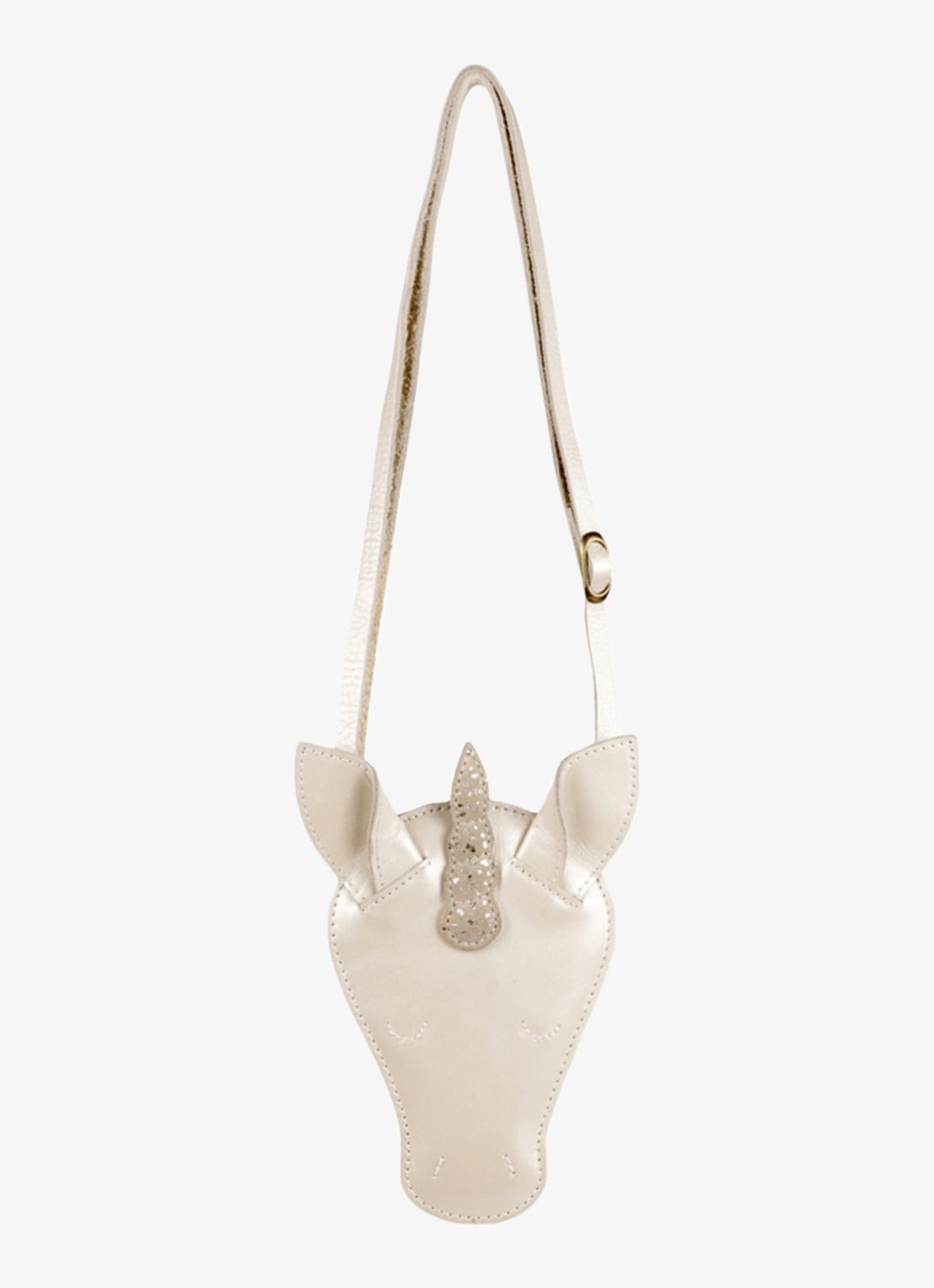 Donsje Amsterdam Blinc Unicorn crossbody tas - achterkant 3 gebroken wit