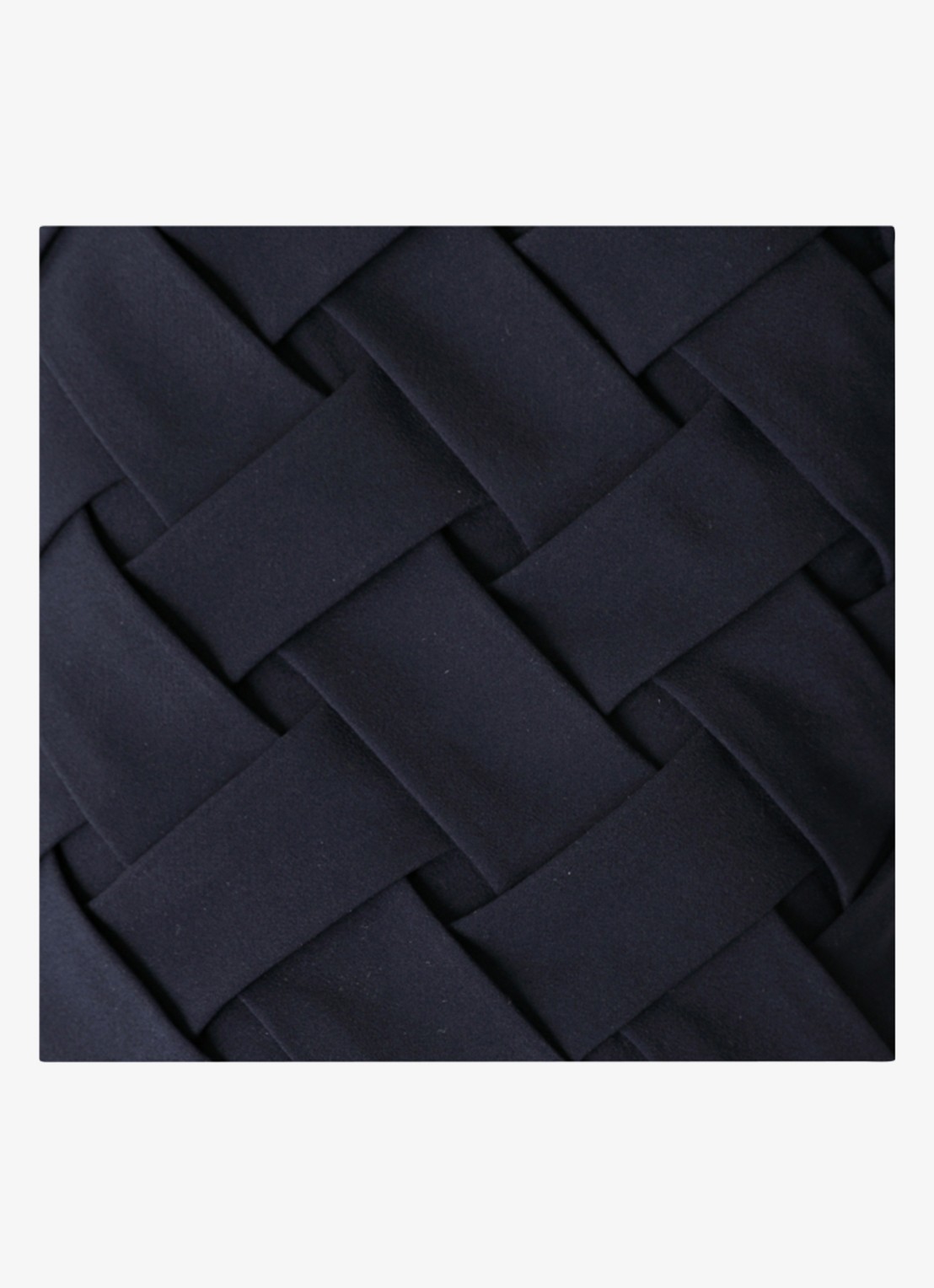 Donsje Amsterdam Camielle rok met gevlochten dessin - detail 3 donkerblauw
