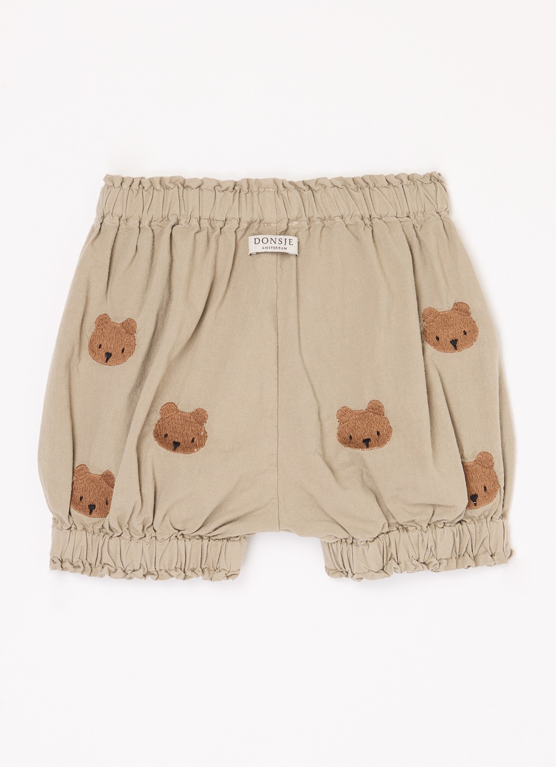 Donsje Amsterdam Carson bloomer van  katoen - achterkant 3 khaki