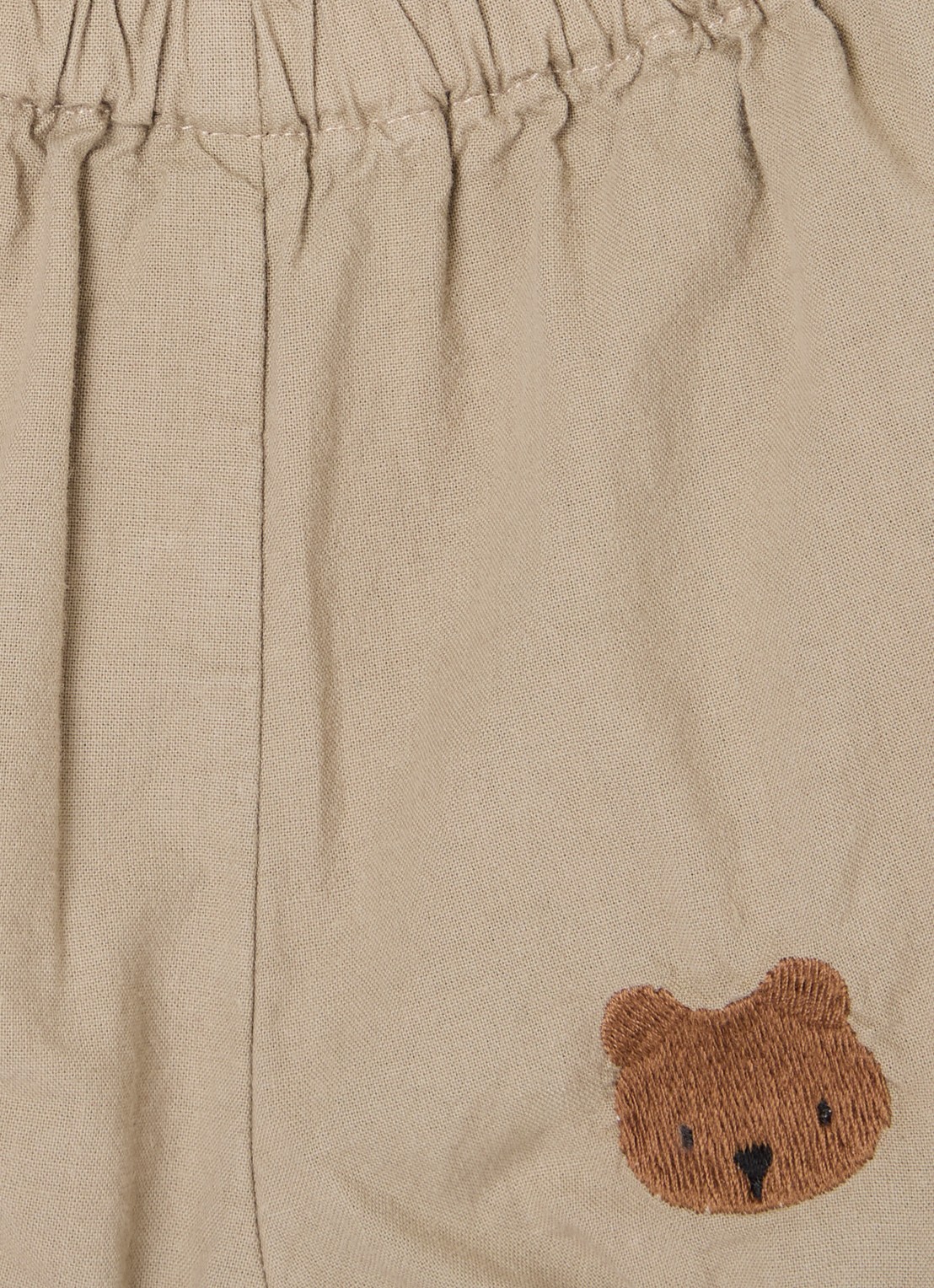 Donsje Amsterdam Carson bloomer van  katoen - detail 2 khaki