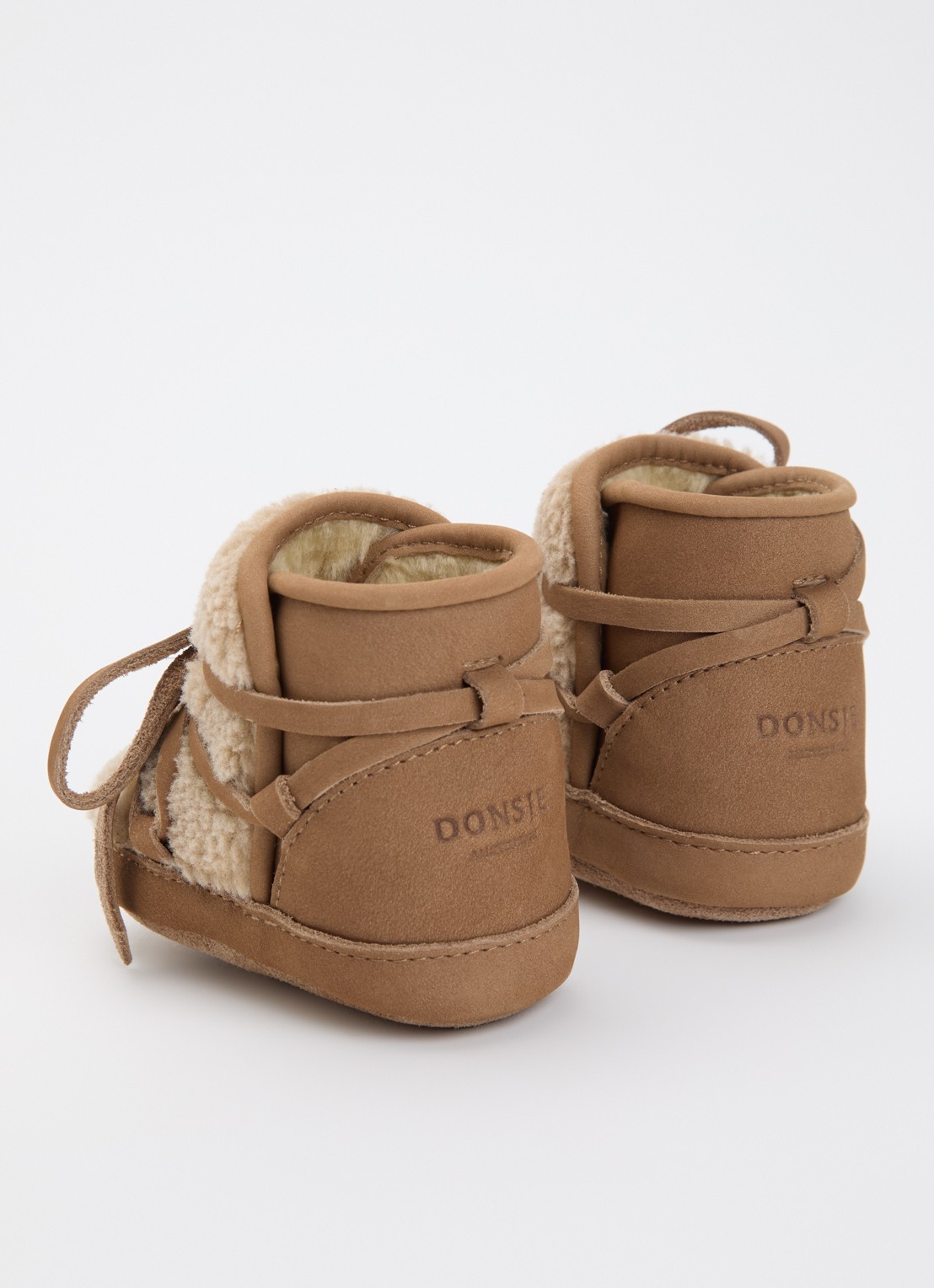 Donsje Amsterdam Cassi Booties - achterkant 4 cognac