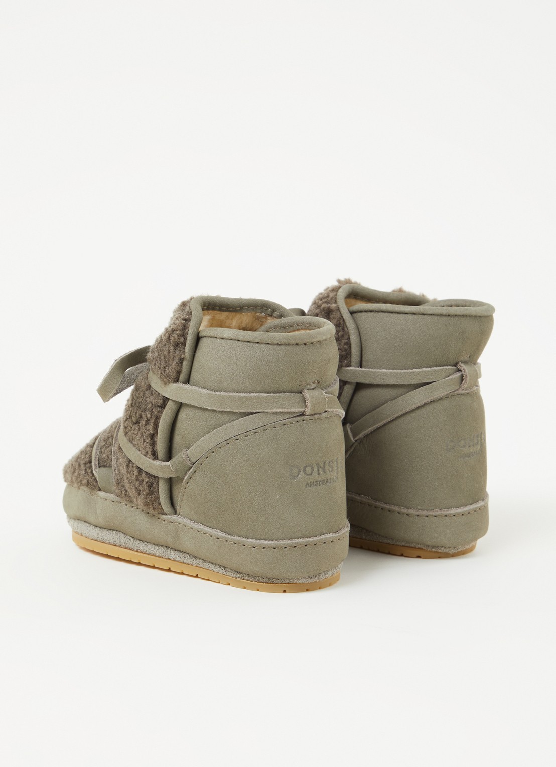 Donsje Amsterdam Cassi Booties - detail 3 olijfgroen