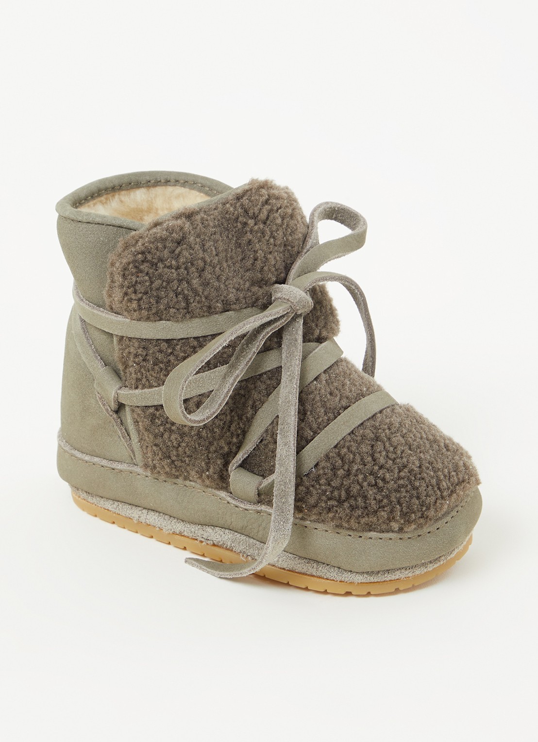 Donsje Amsterdam Cassi Booties - voorkant olijfgroen
