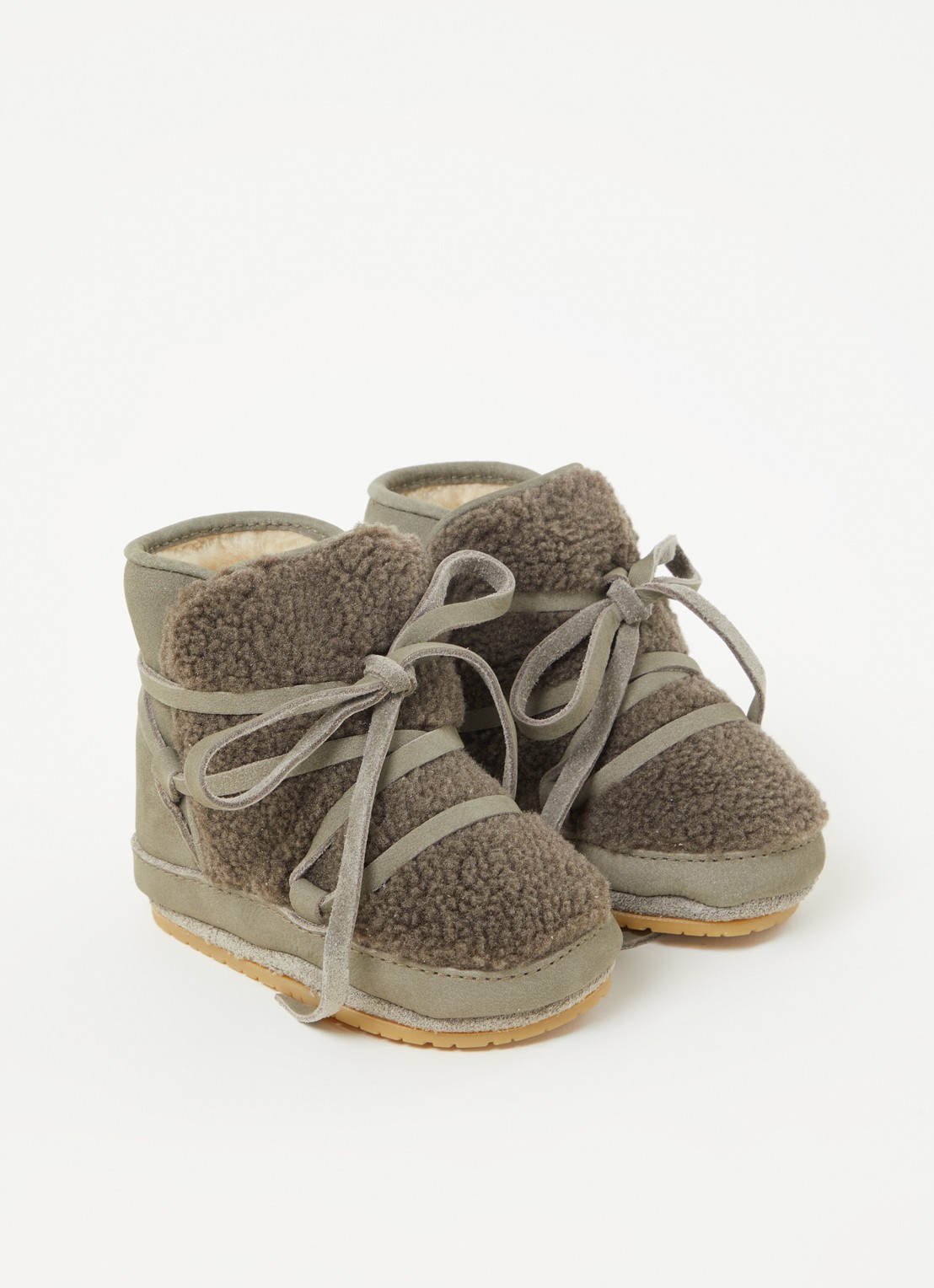 Donsje Amsterdam Cassi Booties - voorkant 2 olijfgroen