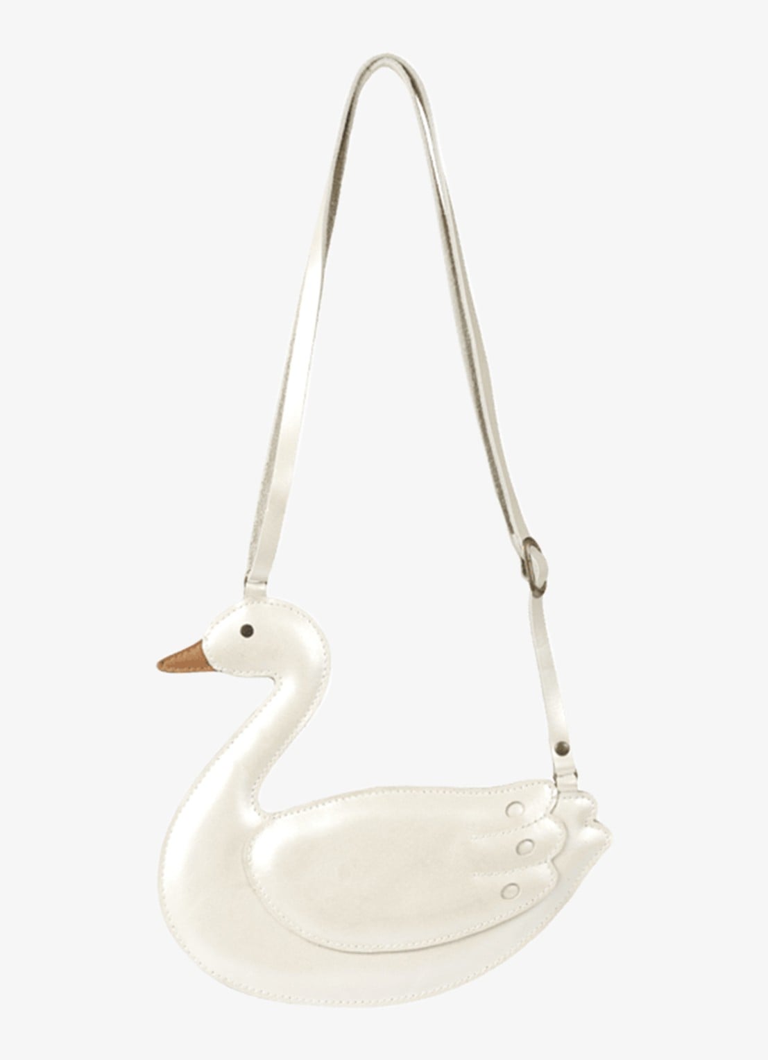 Donsje Amsterdam Chiem crossbody tas - achterkant gebroken wit