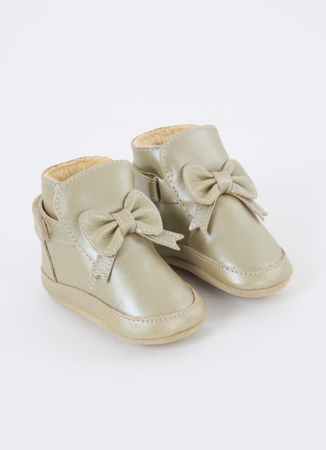 Donsje Amsterdam Cubow Booties - voorkant 5 khaki