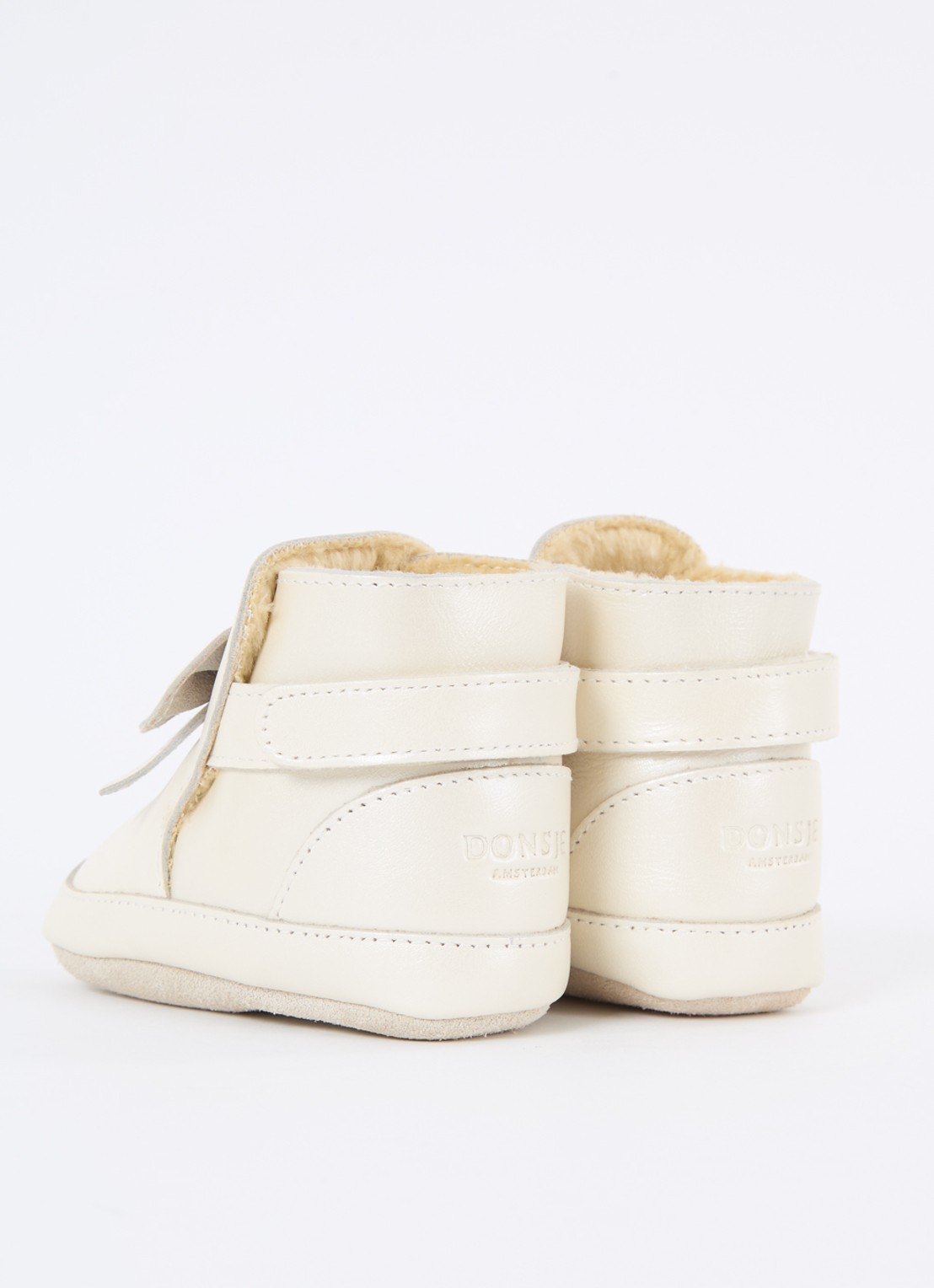 Donsje Amsterdam Cubow Booties - achterkant 5 gebroken wit