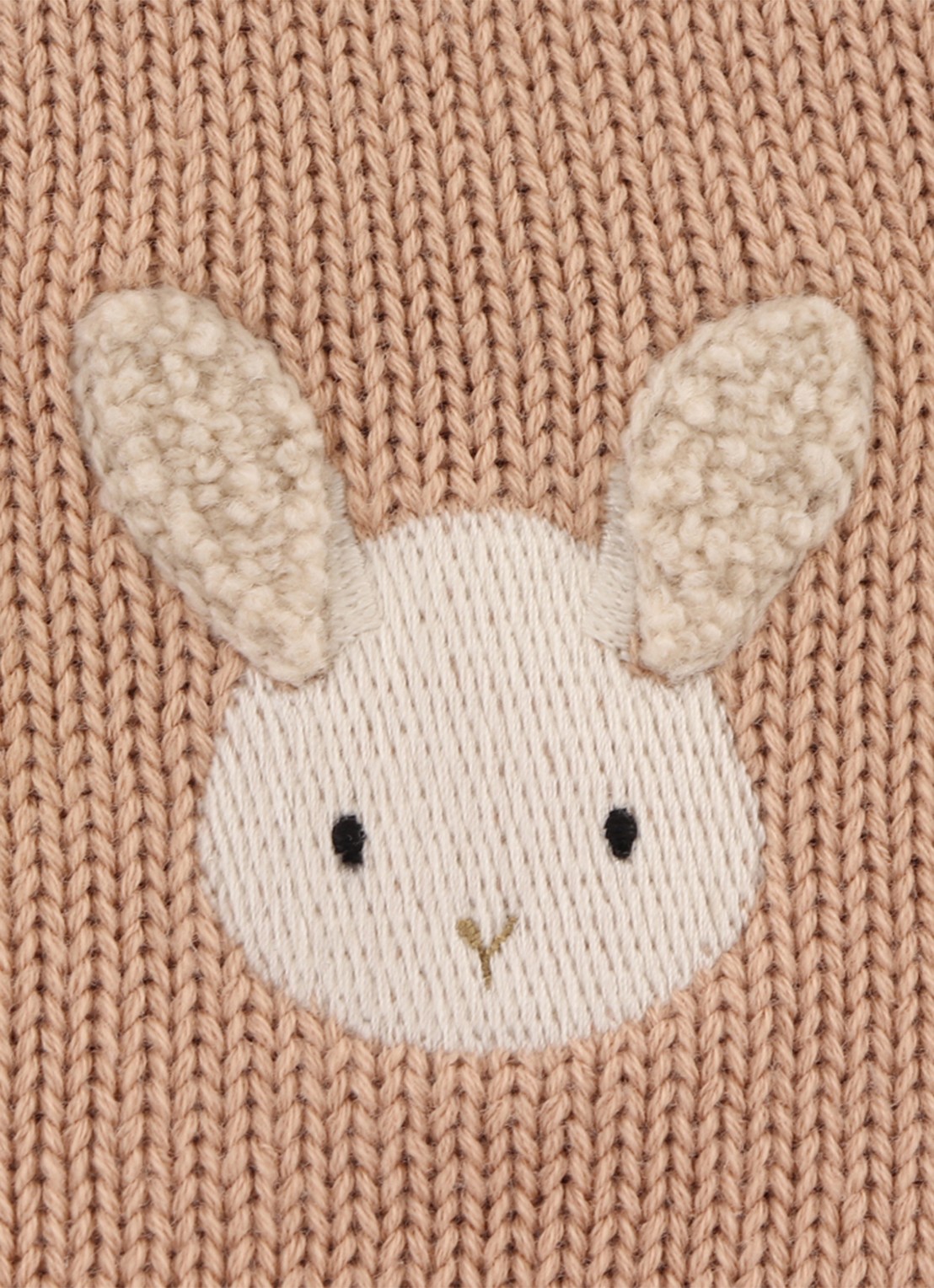 Donsje Amsterdam Danta Fluffy Bunny fijngebreid vest  - detail 6 zalmroze