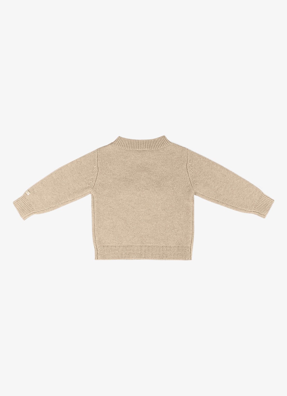 Donsje Amsterdam Denn Merino Wool Sweater | Bear - achterkant 5 beige