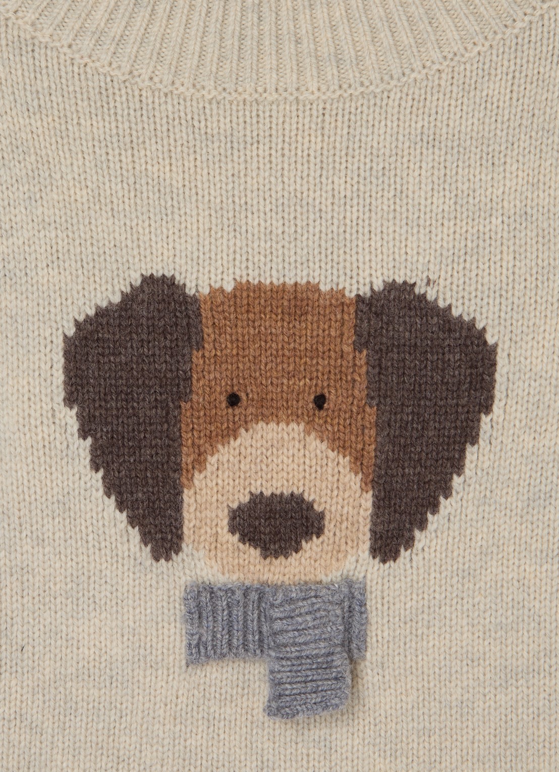 Donsje Amsterdam Denn Merino Wool Sweater | Lammy - detail 3 beige