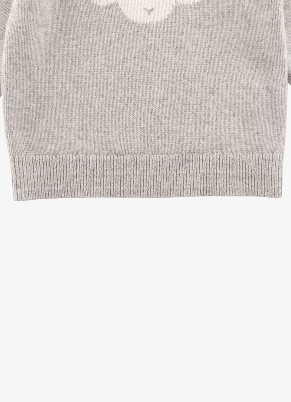 Donsje Amsterdam Denn Merino Wool Sweater | Lammy - detail 5 grijsmele