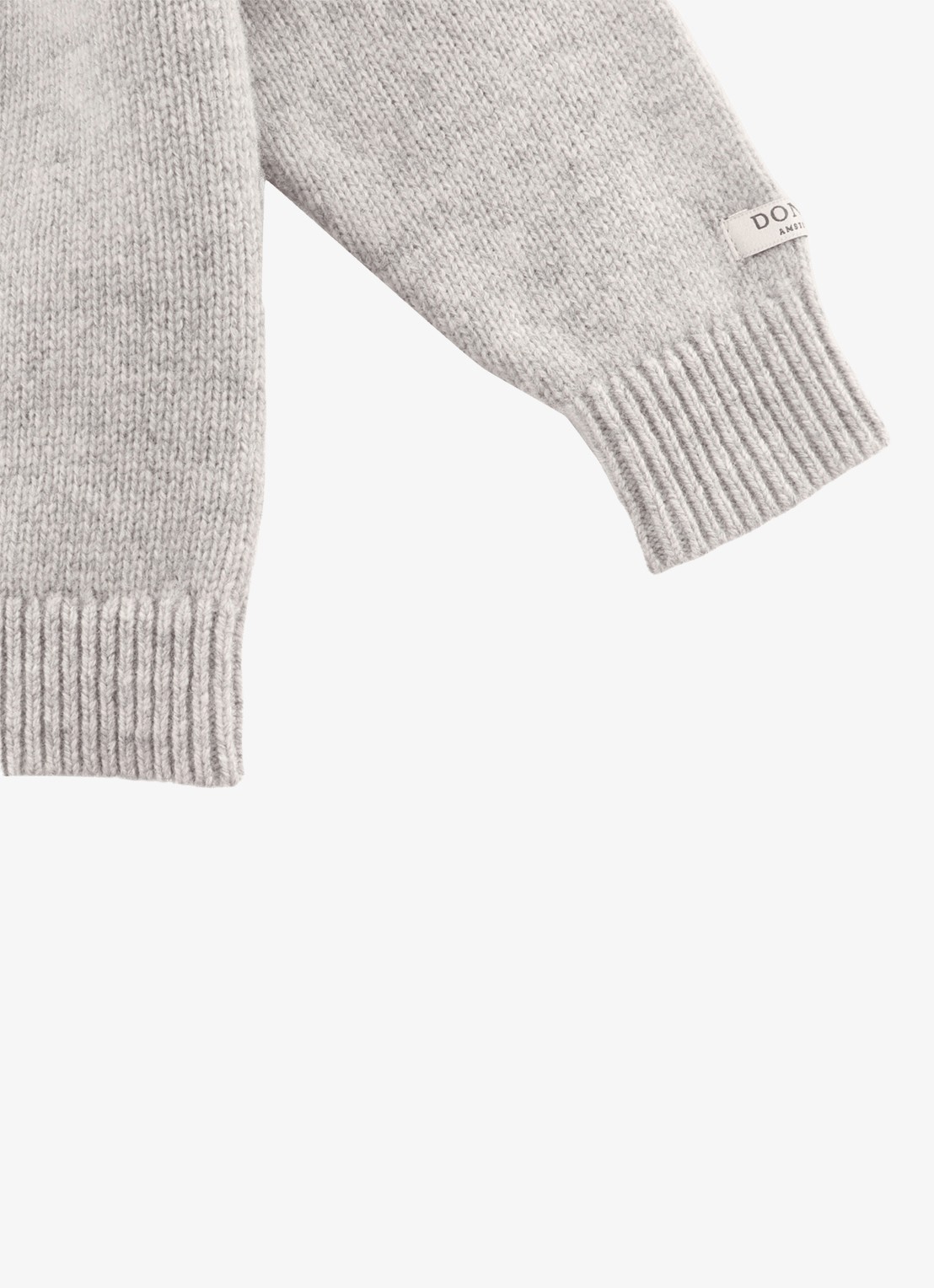 Donsje Amsterdam Denn Merino Wool Sweater | Lammy - detail 6 grijsmele