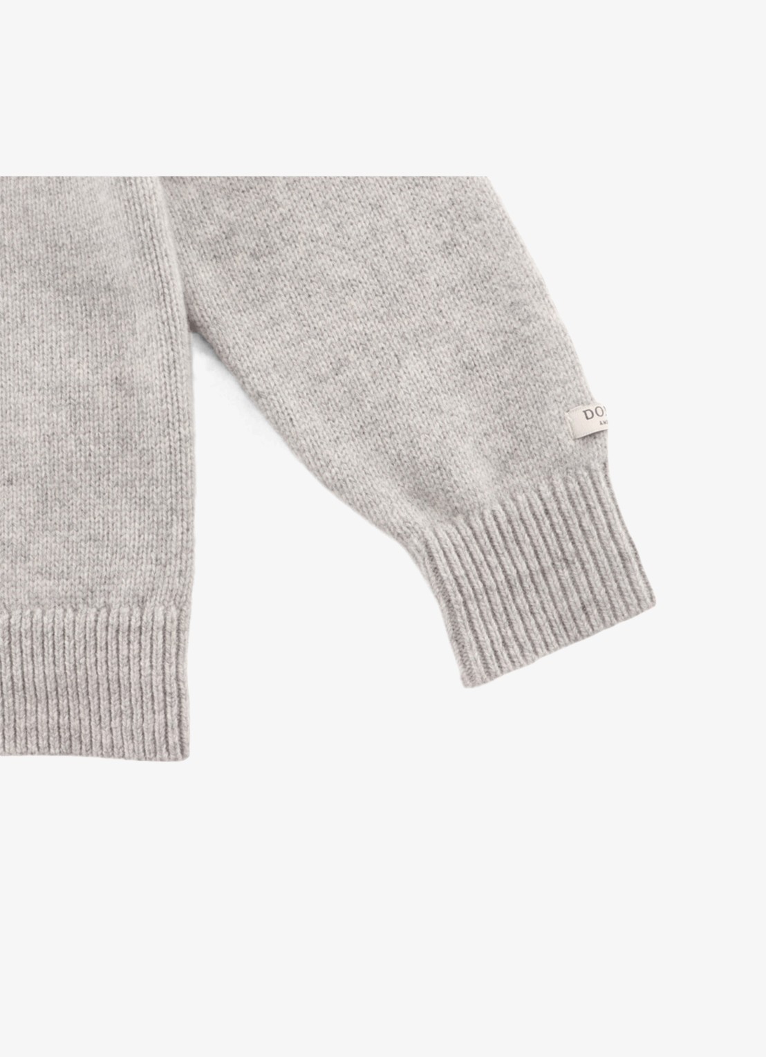 Donsje Amsterdam Denn Merino Wool Sweater | Lammy - detail 7 grijsmele