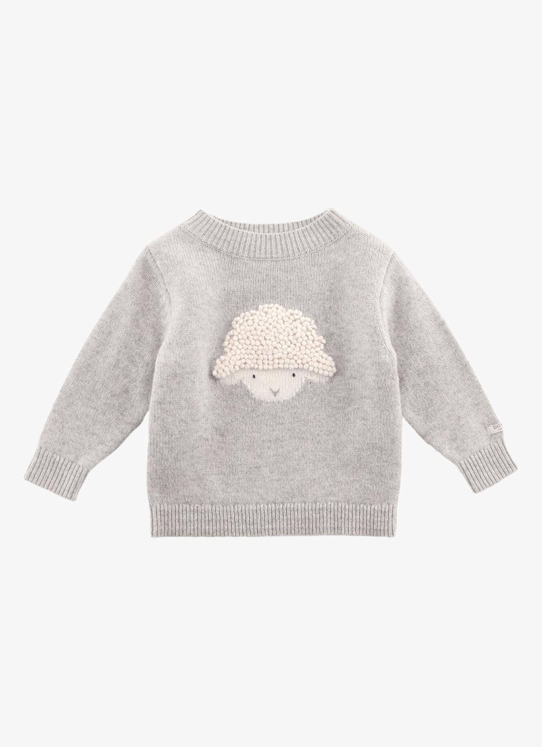 Donsje Amsterdam Denn Merino Wool Sweater | Lammy - voorkant grijsmele