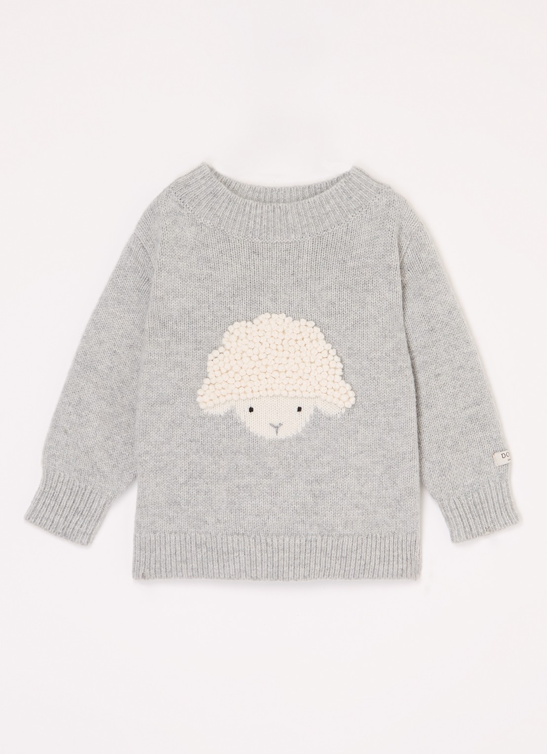 Donsje Amsterdam Denn Merino Wool Sweater | Lammy - voorkant 3 grijsmele