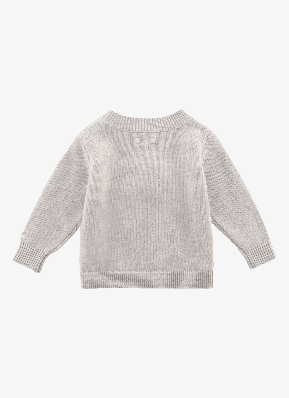 Donsje Amsterdam Denn Merino Wool Sweater | Lammy - achterkant 11 grijsmele