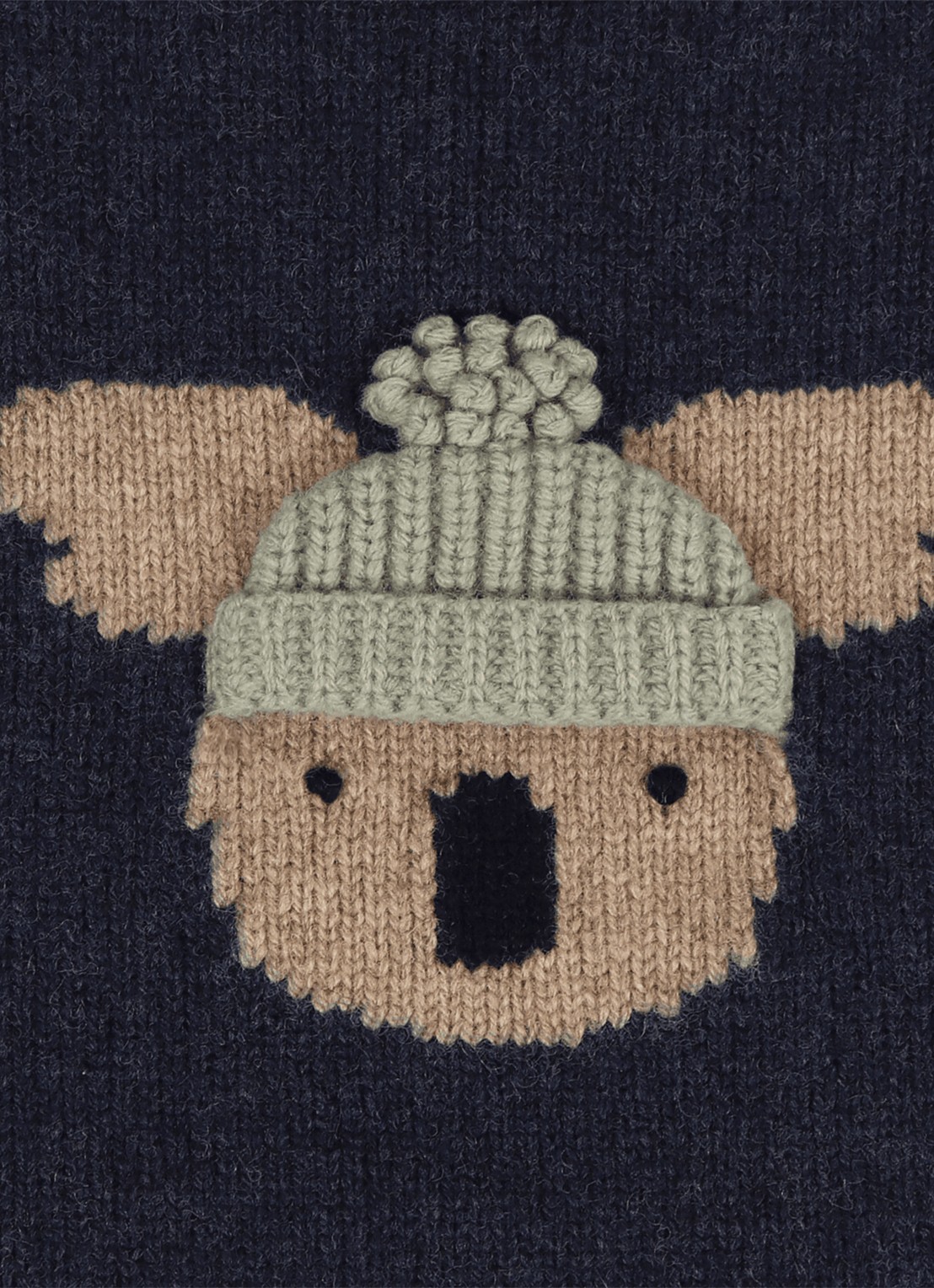 Donsje Amsterdam Denn Merino Wool Sweater | Lammy - detail 8 donkerblauw