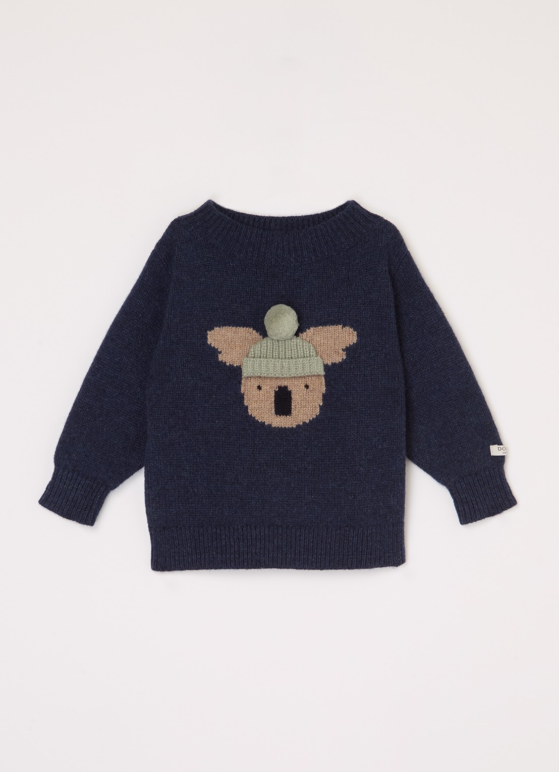 Donsje Amsterdam Denn Merino Wool Sweater | Lammy - voorkant 3 donkerblauw