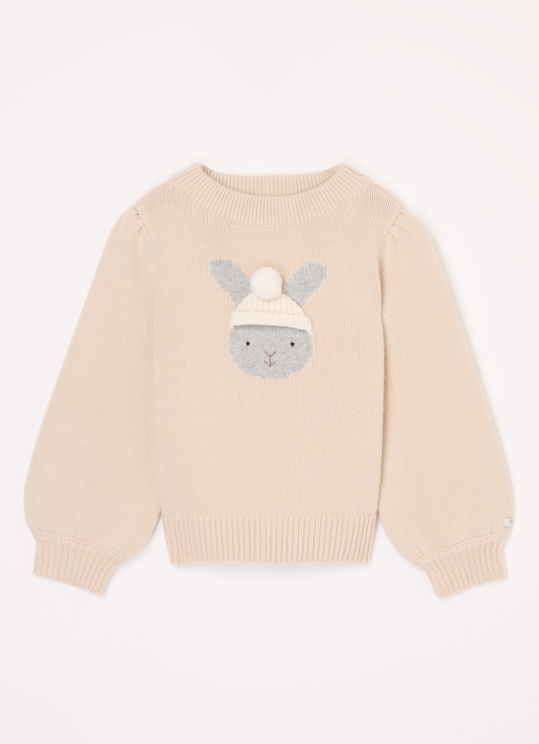 Donsje Amsterdam Denn Merino Wool Sweater | Lammy - voorkant creme