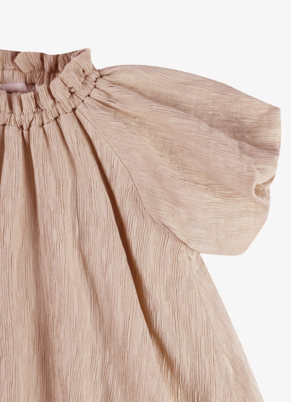 Donsje Amsterdam Dilan jurk met plooien - detail 5 roze