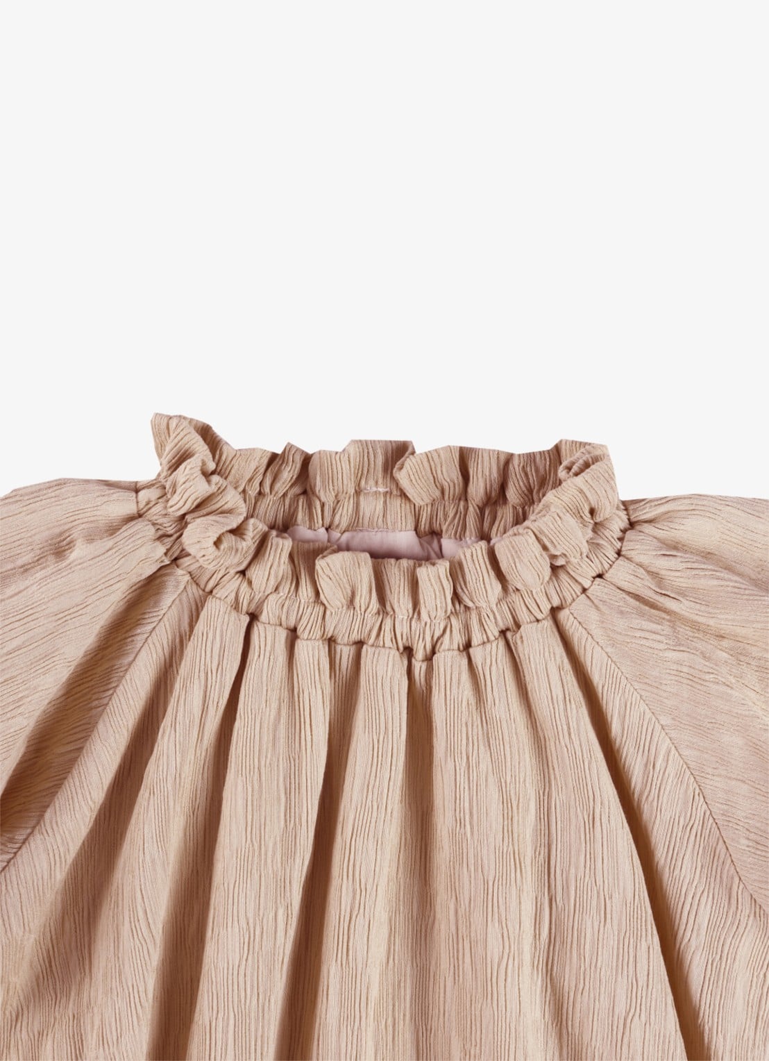 Donsje Amsterdam Dilan jurk met pofmouwen - detail 4 roze