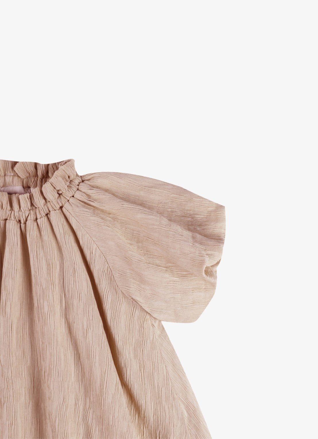 Donsje Amsterdam Dilan jurk met pofmouwen - detail 5 roze