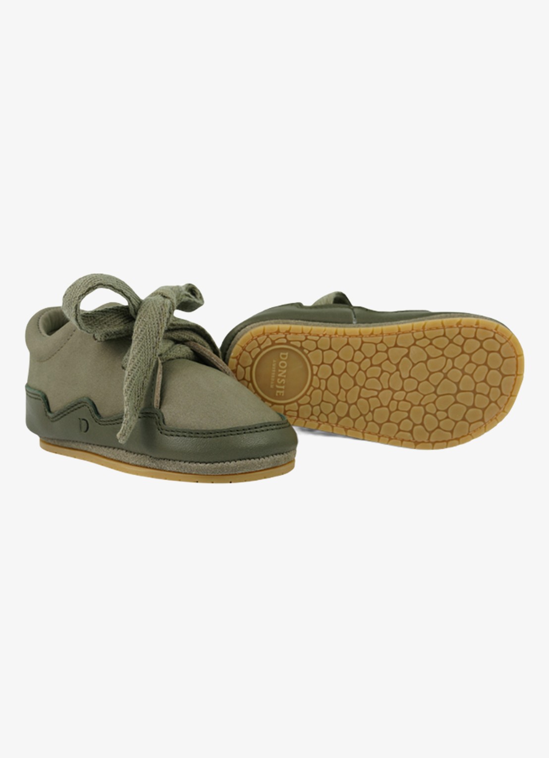Donsje Amsterdam Duuk sneaker van leer - detail 3 beige
