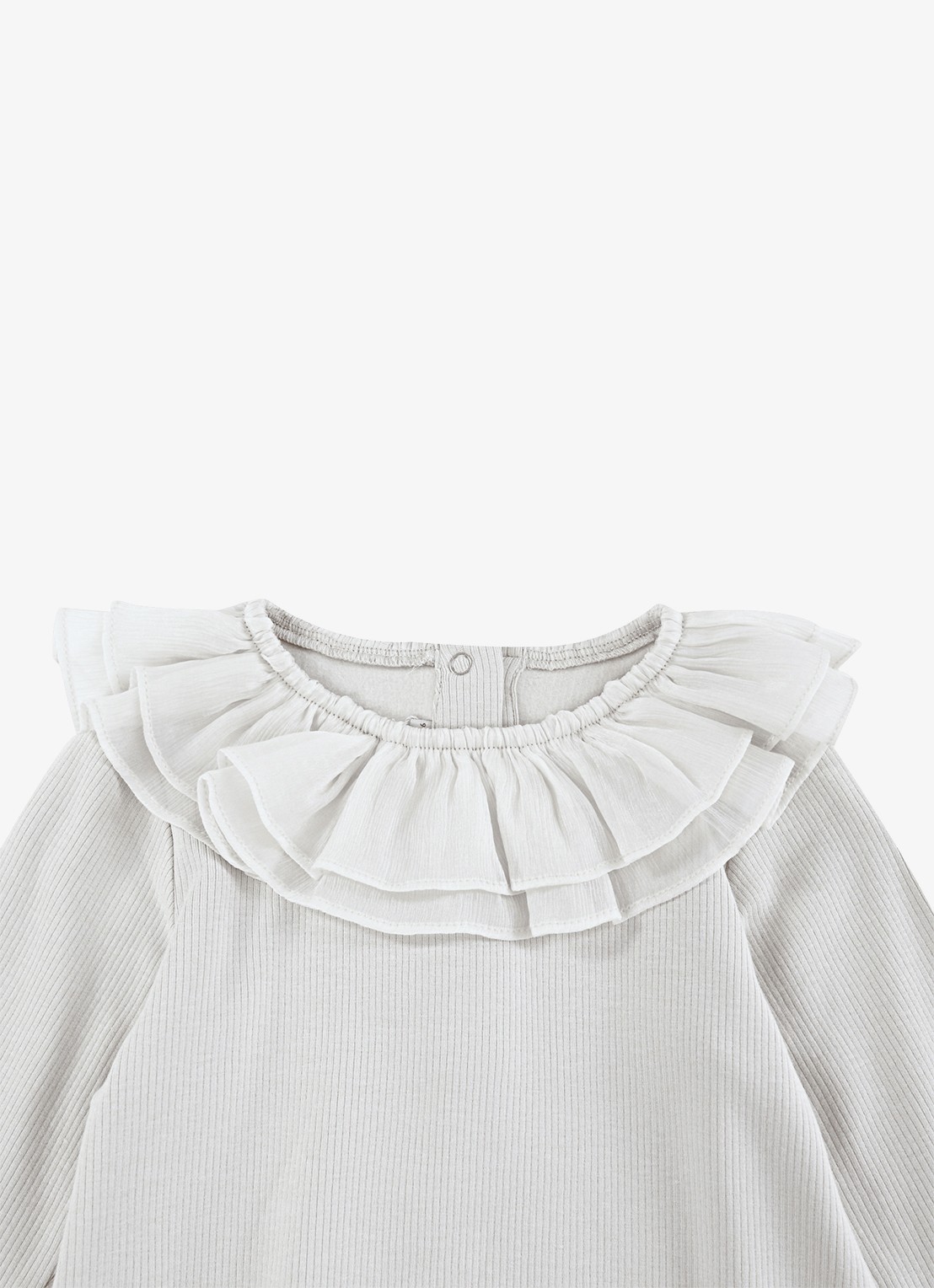 Donsje Amsterdam Fabien romper met volant - detail 4 beige