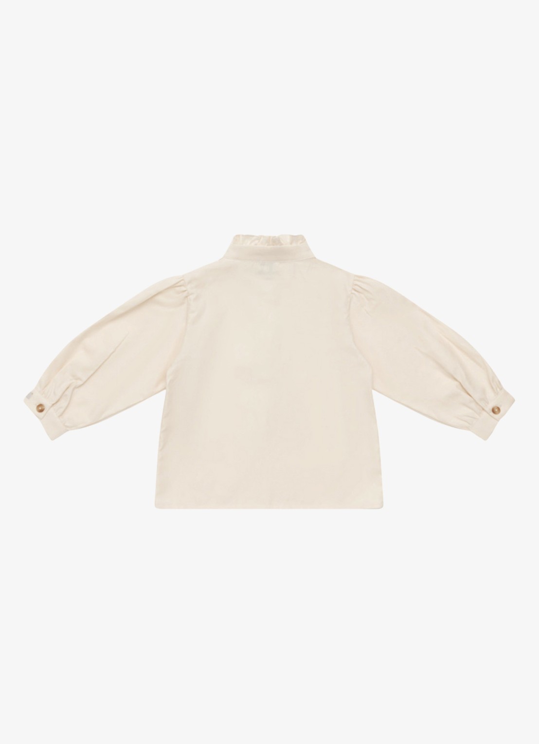 Donsje Amsterdam Fini blouse met ballonmouw - achterkant zand