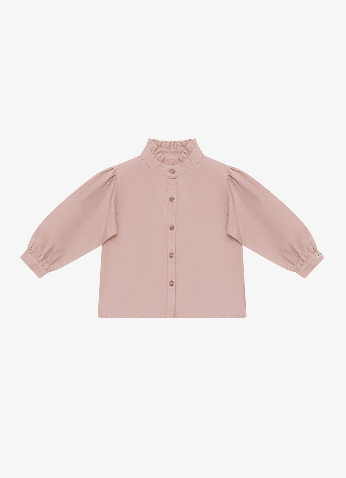 Donsje Amsterdam Fini blouse met opstaande kraag - voorkant 2 roze