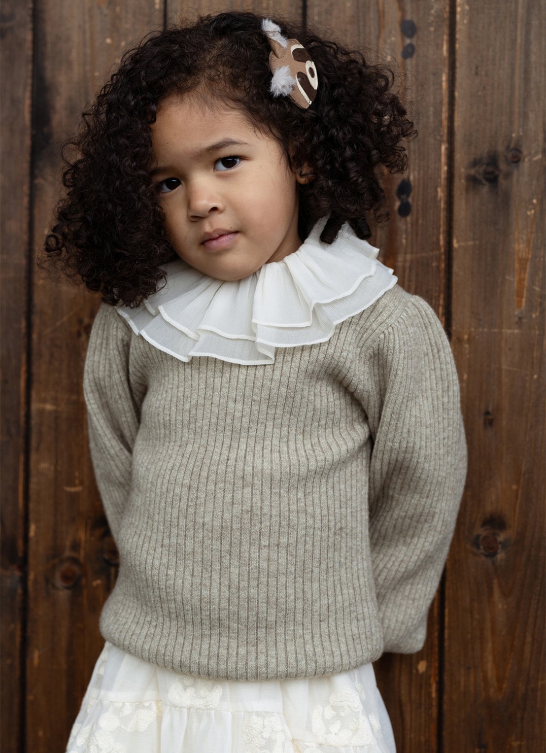 Donsje Amsterdam Florentien Top - voorkant 3 beige