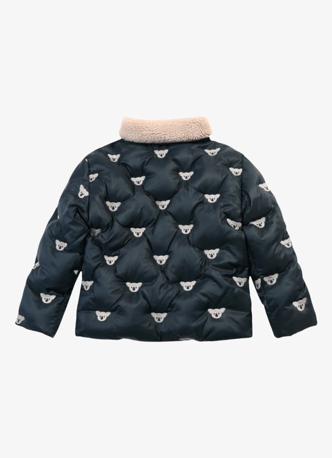 Donsje Amsterdam Florus gewatteerd jack met print - achterkant 2 blauw