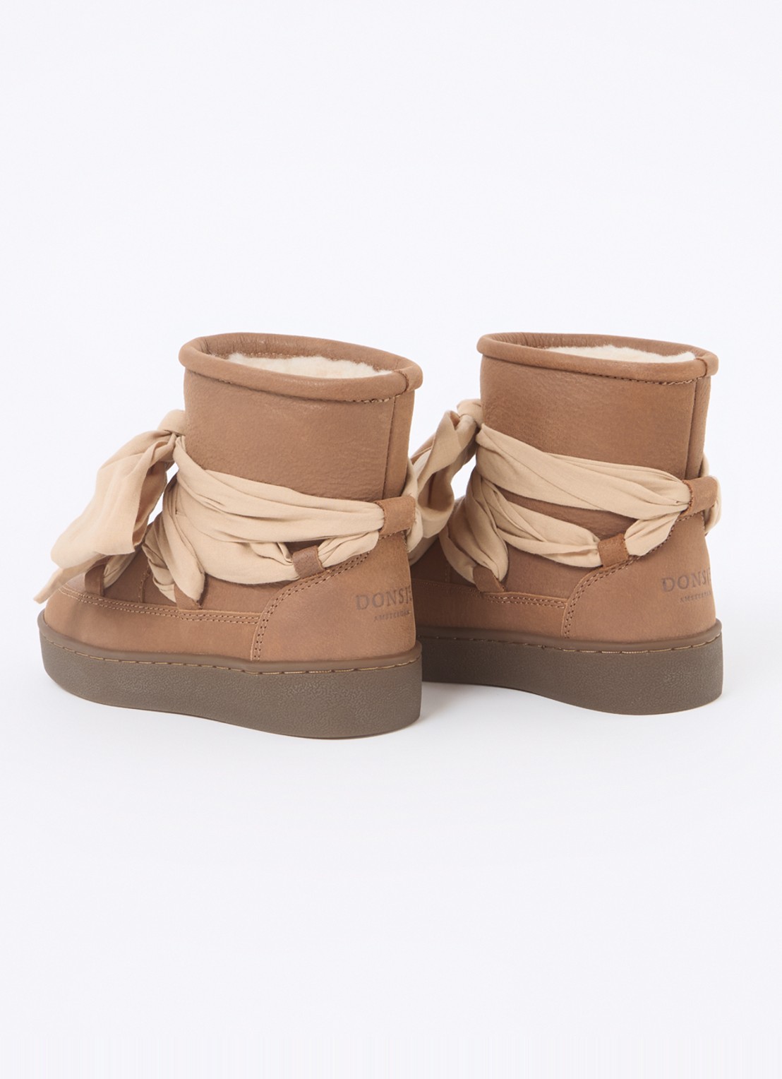 Donsje Amsterdam Ganza Boots - achterkant 9 hazelnootbruin