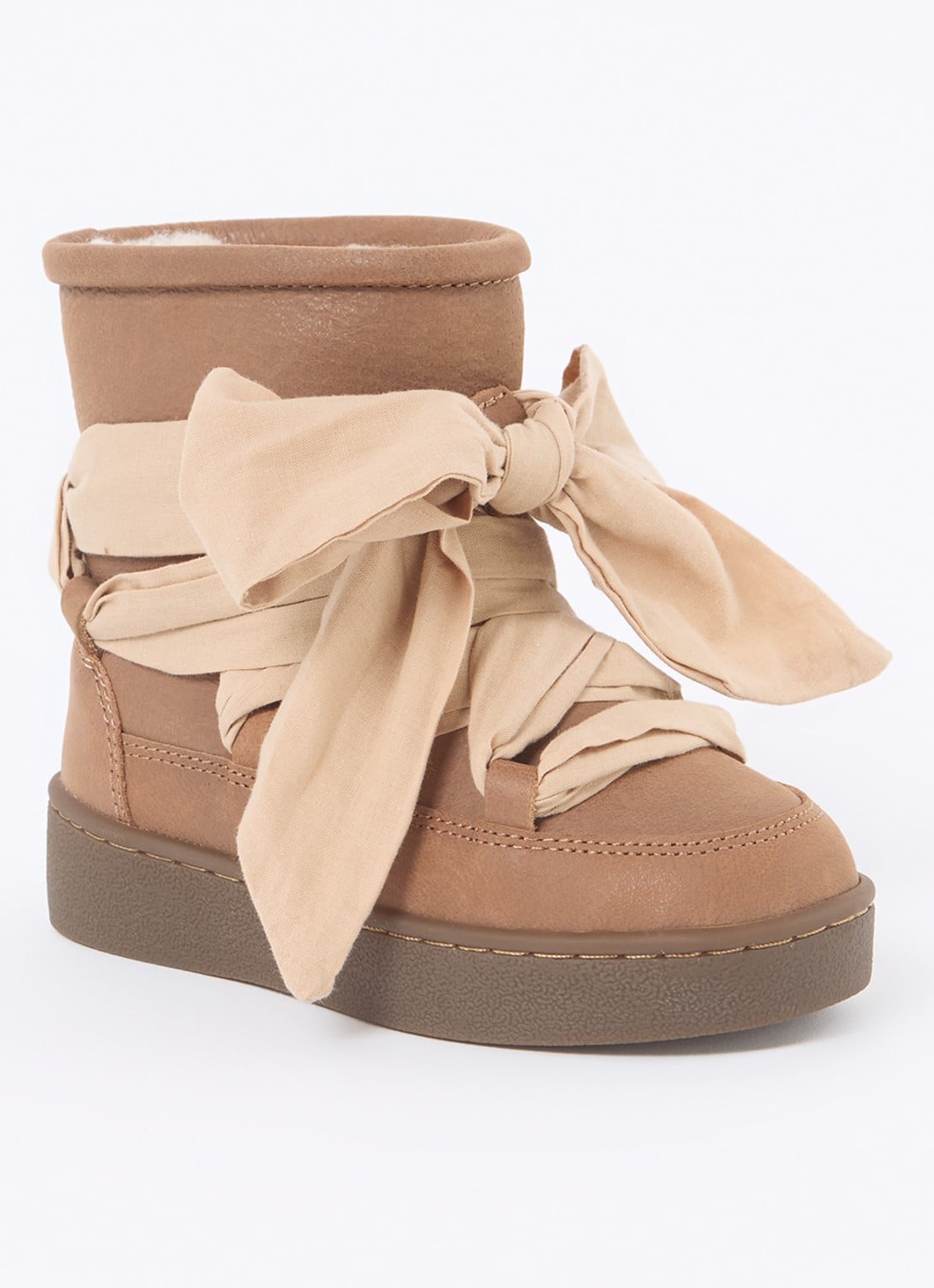 Donsje Amsterdam Ganza Boots - voorkant hazelnootbruin