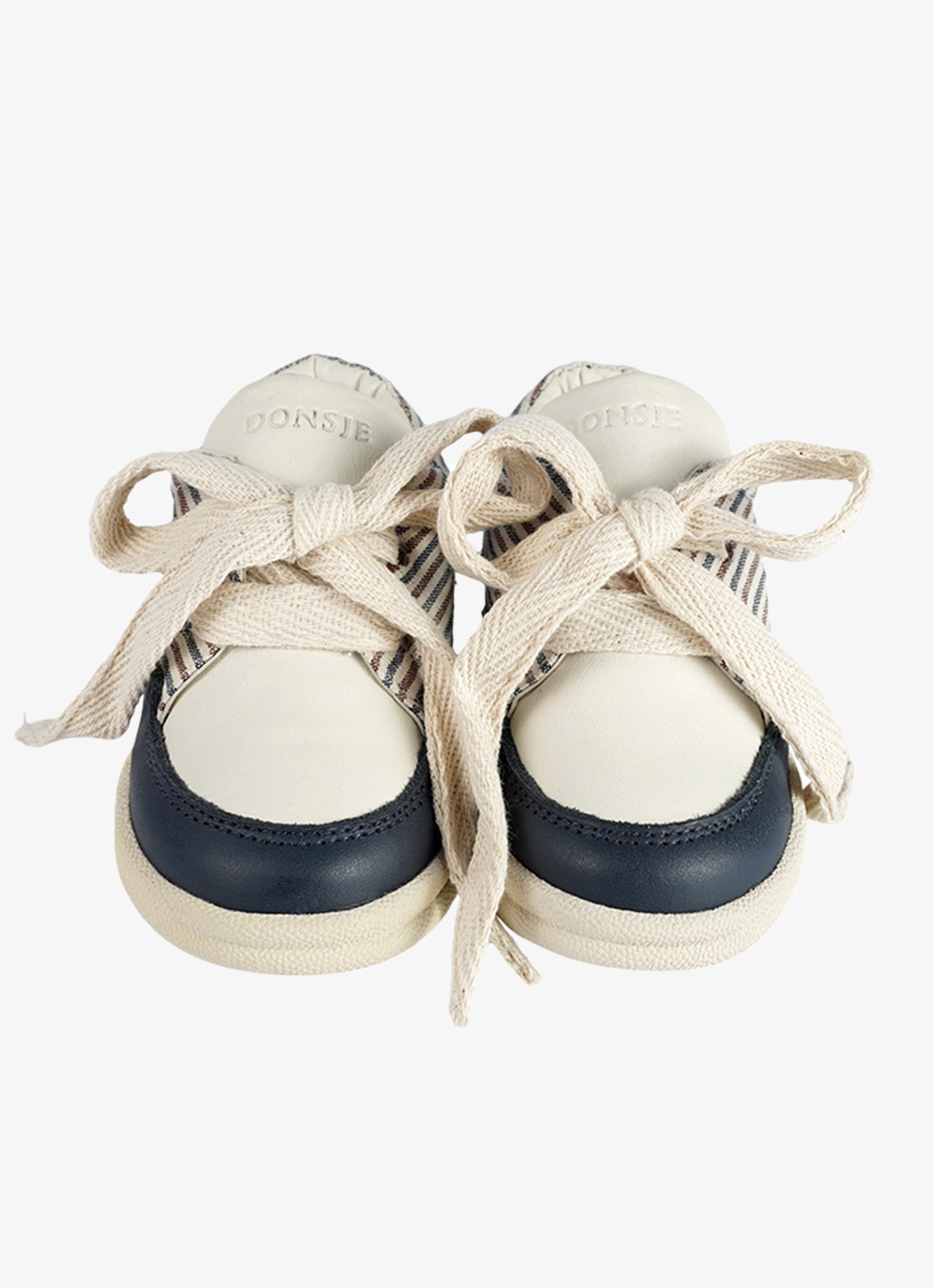 Donsje Amsterdam Hansy sneaker van leer - detail 2 donkerblauw