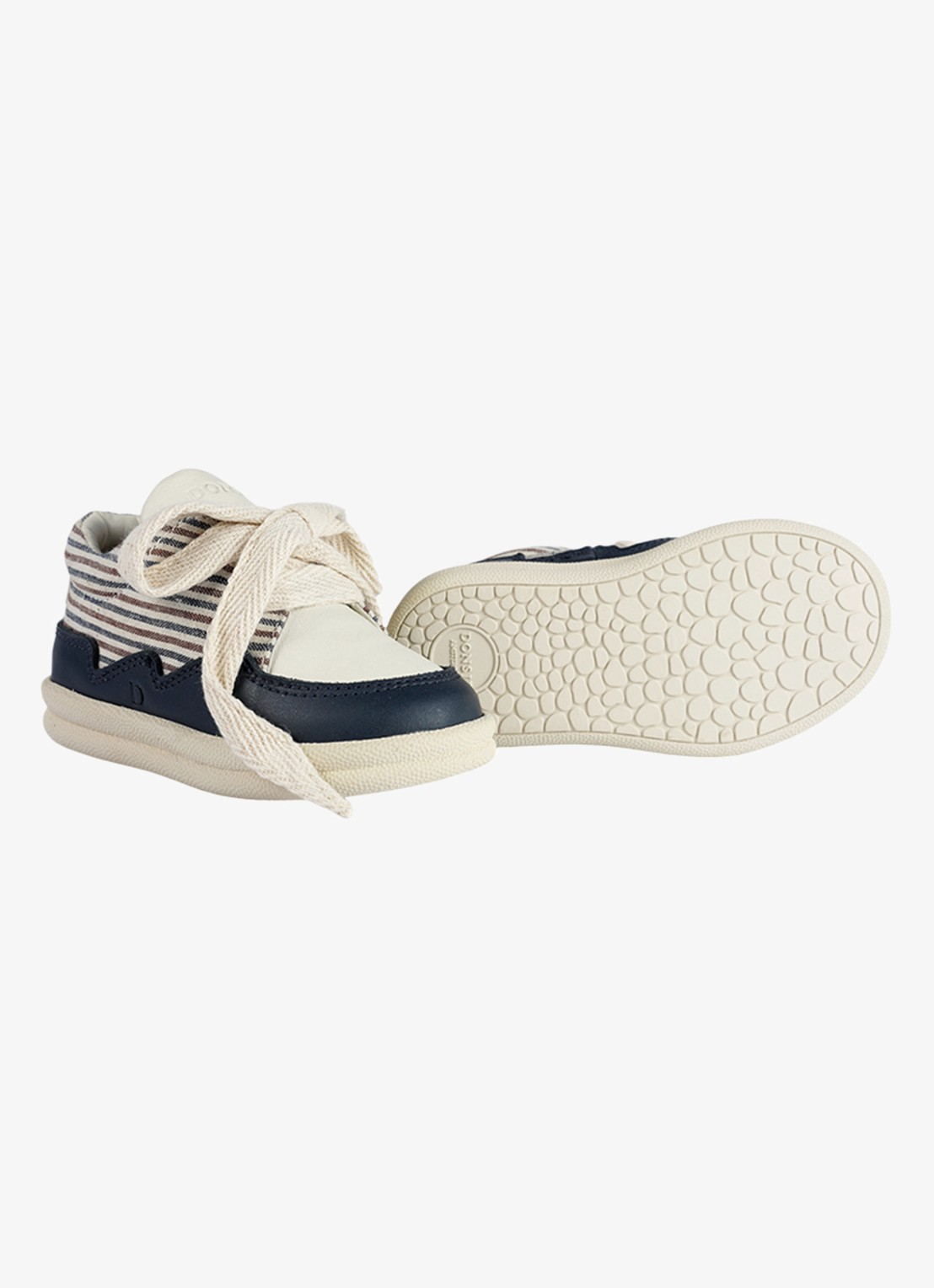 Donsje Amsterdam Hansy sneaker van leer - detail 3 donkerblauw