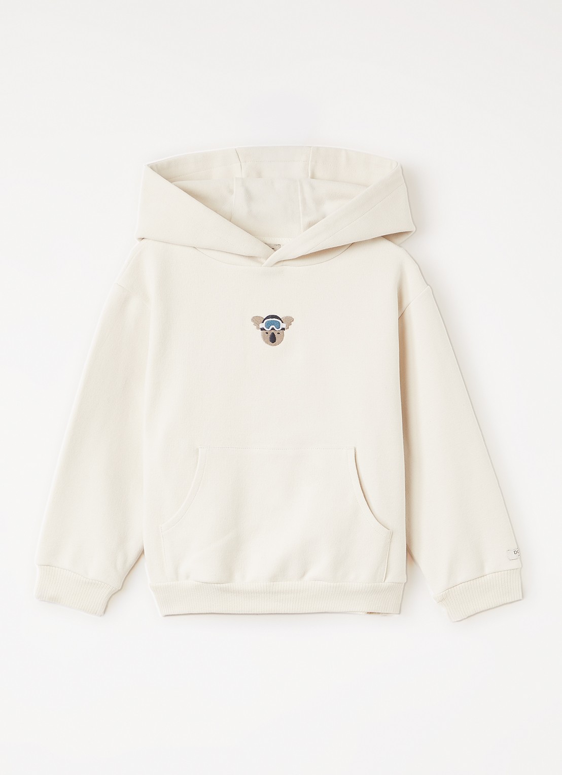 Donsje Amsterdam Herps hoodie met borduring - voorkant 2 beige