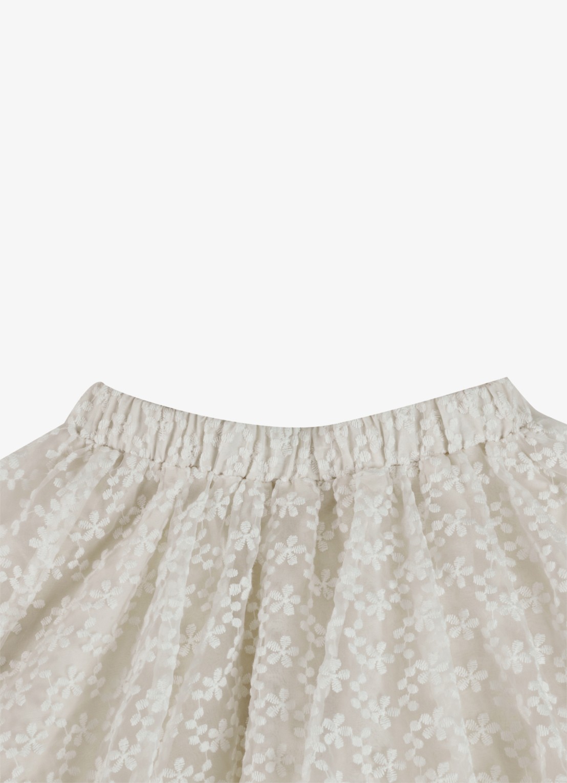 Donsje Amsterdam Ilea mini rok in katoenblend - detail wit
