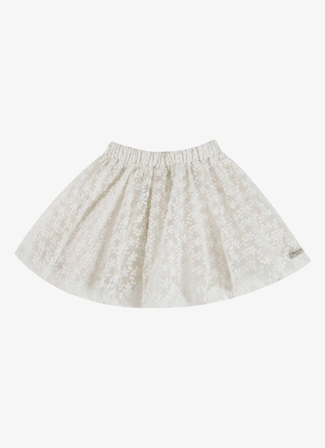 Donsje Amsterdam Ilea mini rok in katoenblend - voorkant 4 wit